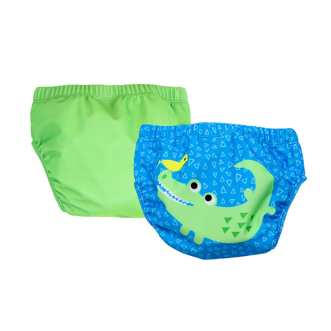 Zoocchini UPF Reusable Swim Diaper (2pk) - Aidan the Alligator