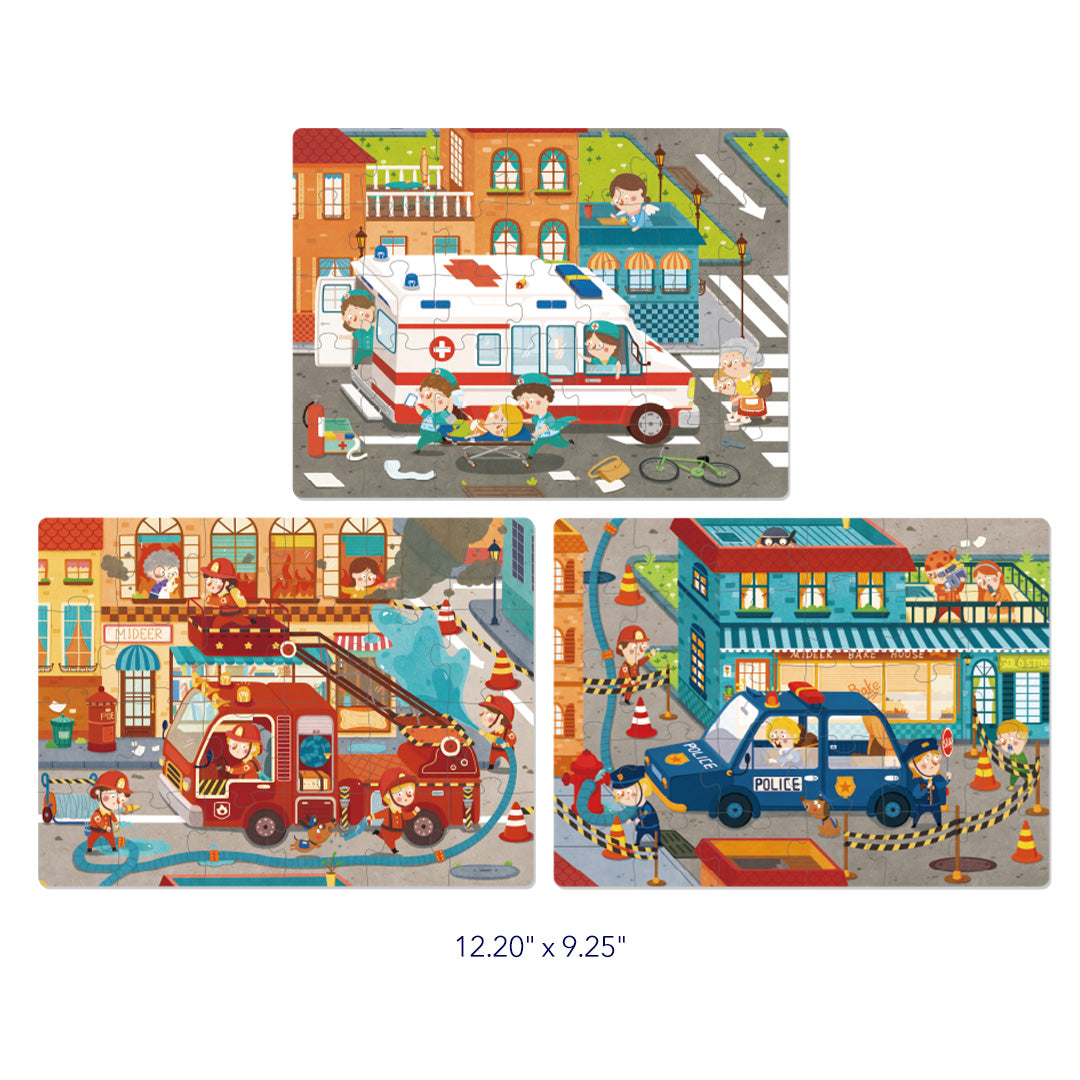 Mideer Level Up Puzzles - Busy Rescue Team