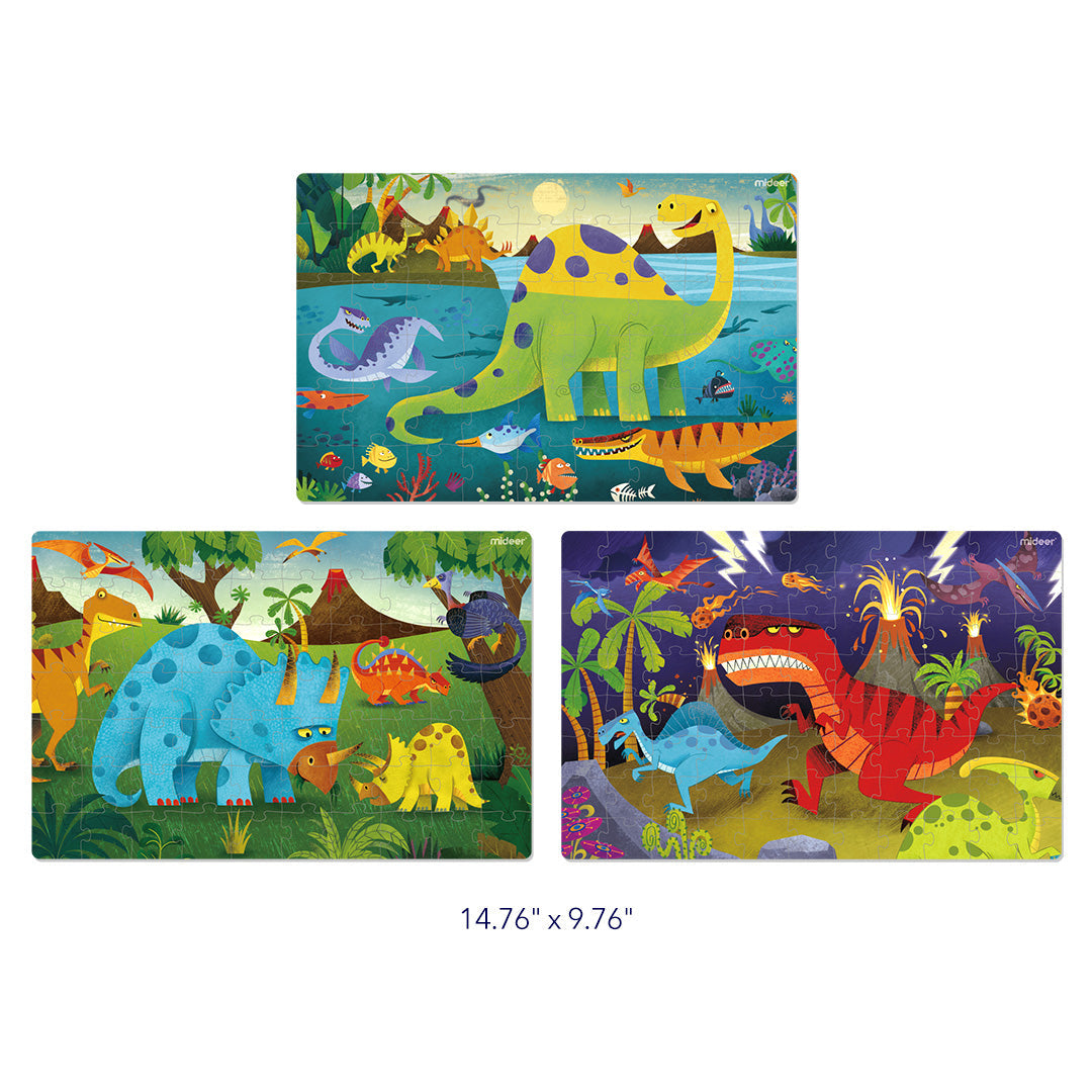 Mideer Level Up Puzzles - Dinosaur