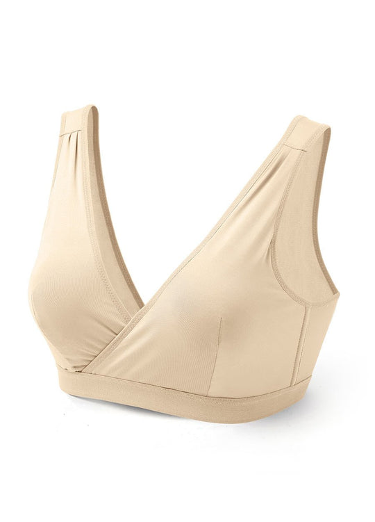 180884F Mamaway Nano Red Crossover Maternity & Nursing Bra - Nude