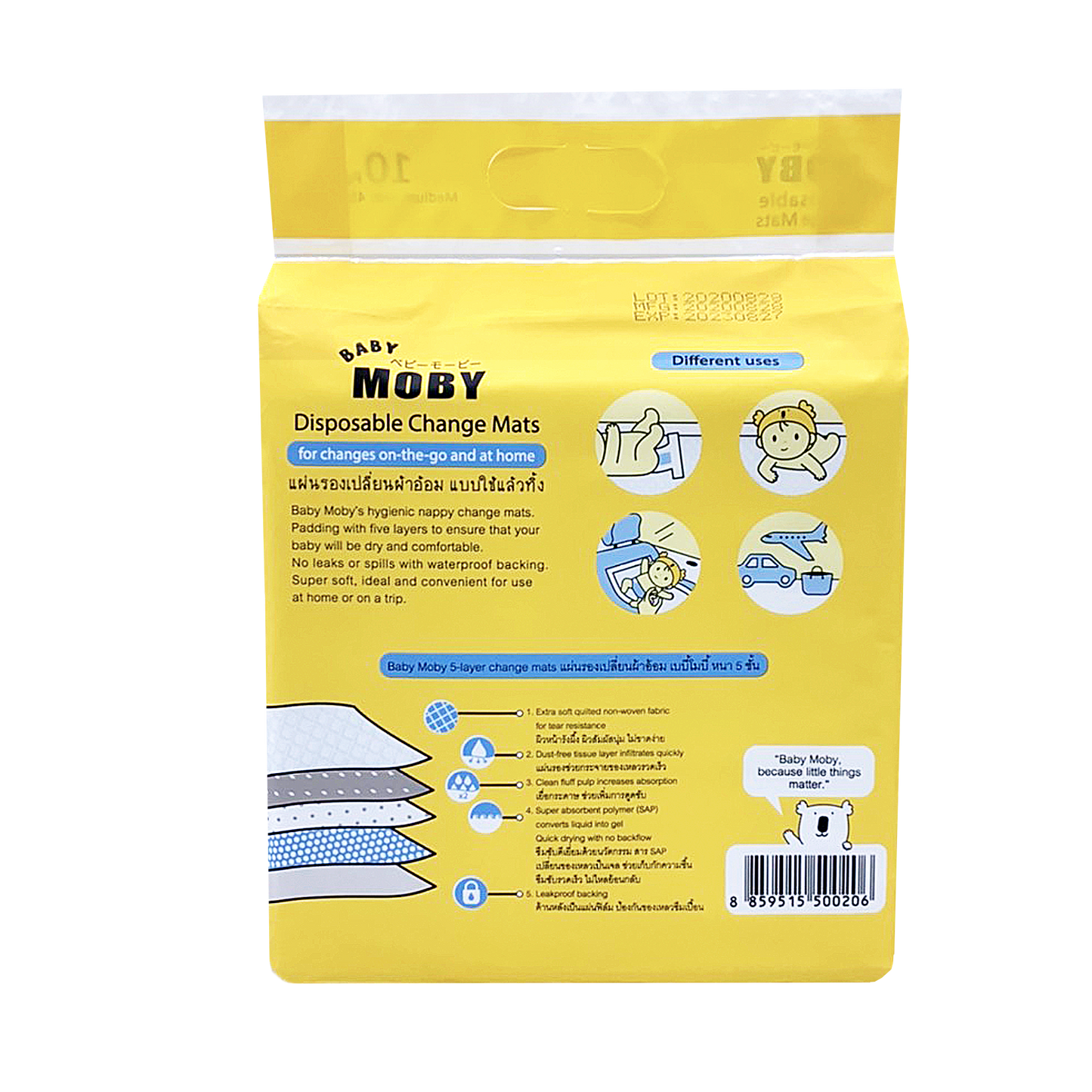 Baby Moby Disposable Changing Mat/Underpads