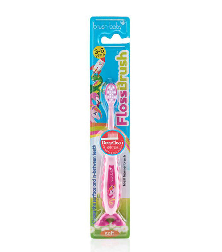 Brush-Baby Flossbrush 3-6y - Unicorn