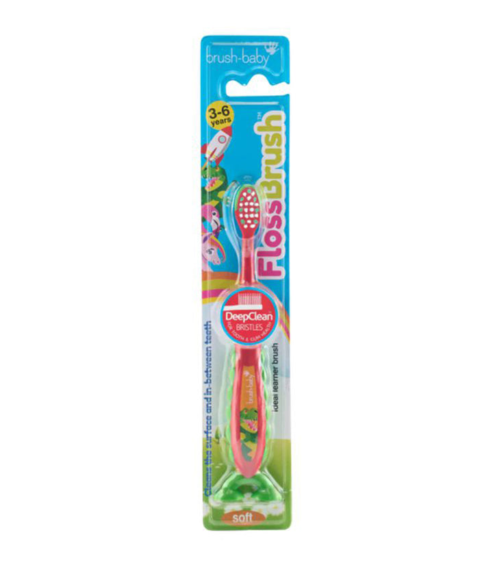 Brush-Baby Flossbrush 3-6y - Dino