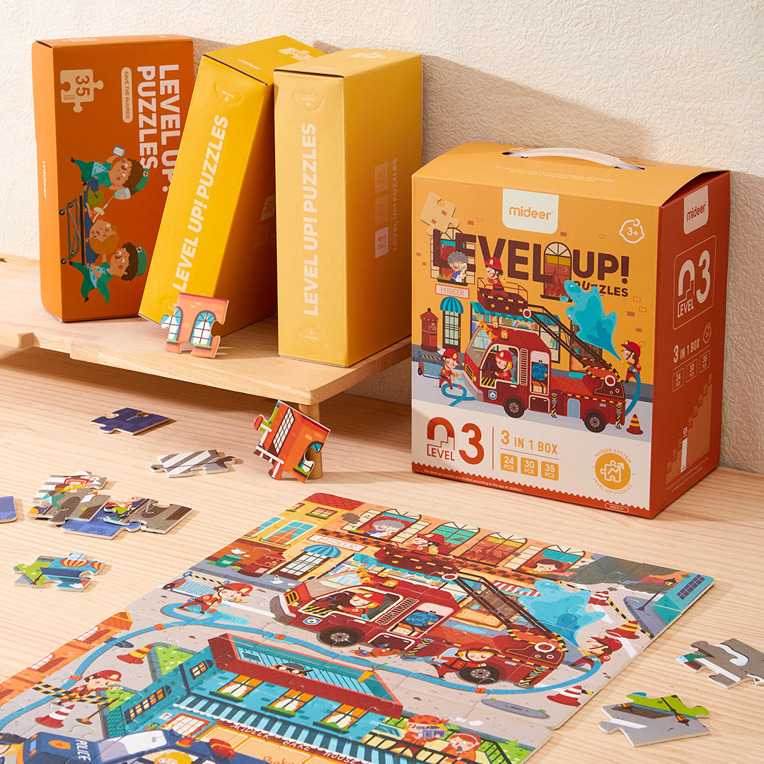 Mideer Level Up Puzzles - Busy Rescue Team
