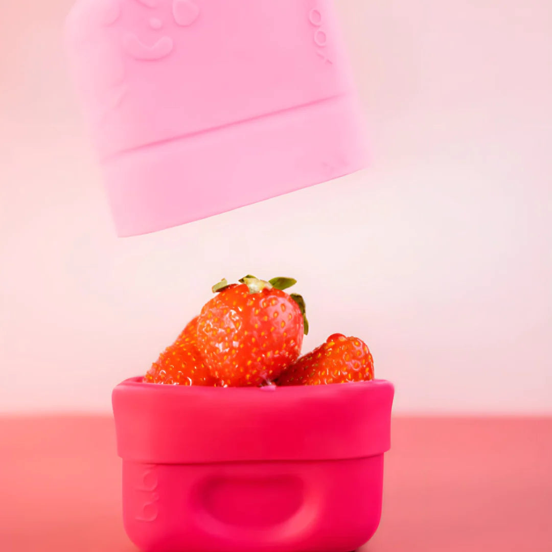 b.box Silicone Snack Cups - Strawberry Shake