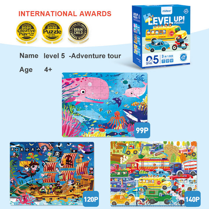 Mideer Level Up Puzzles - Adventure