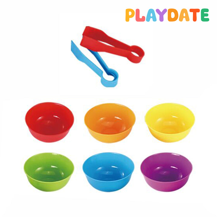 Playdate Cups & Tongs Set - Transportation