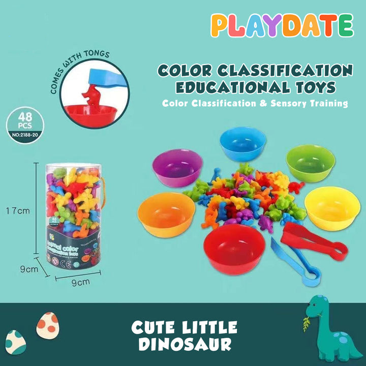 Playdate Cups & Tongs Set - Dino
