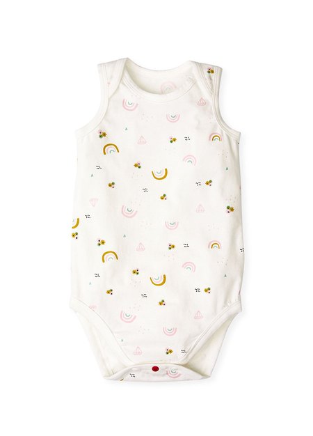 Mamaway Baby Cotton Sleeveless Bodysuit - Pink (Pack of 2)