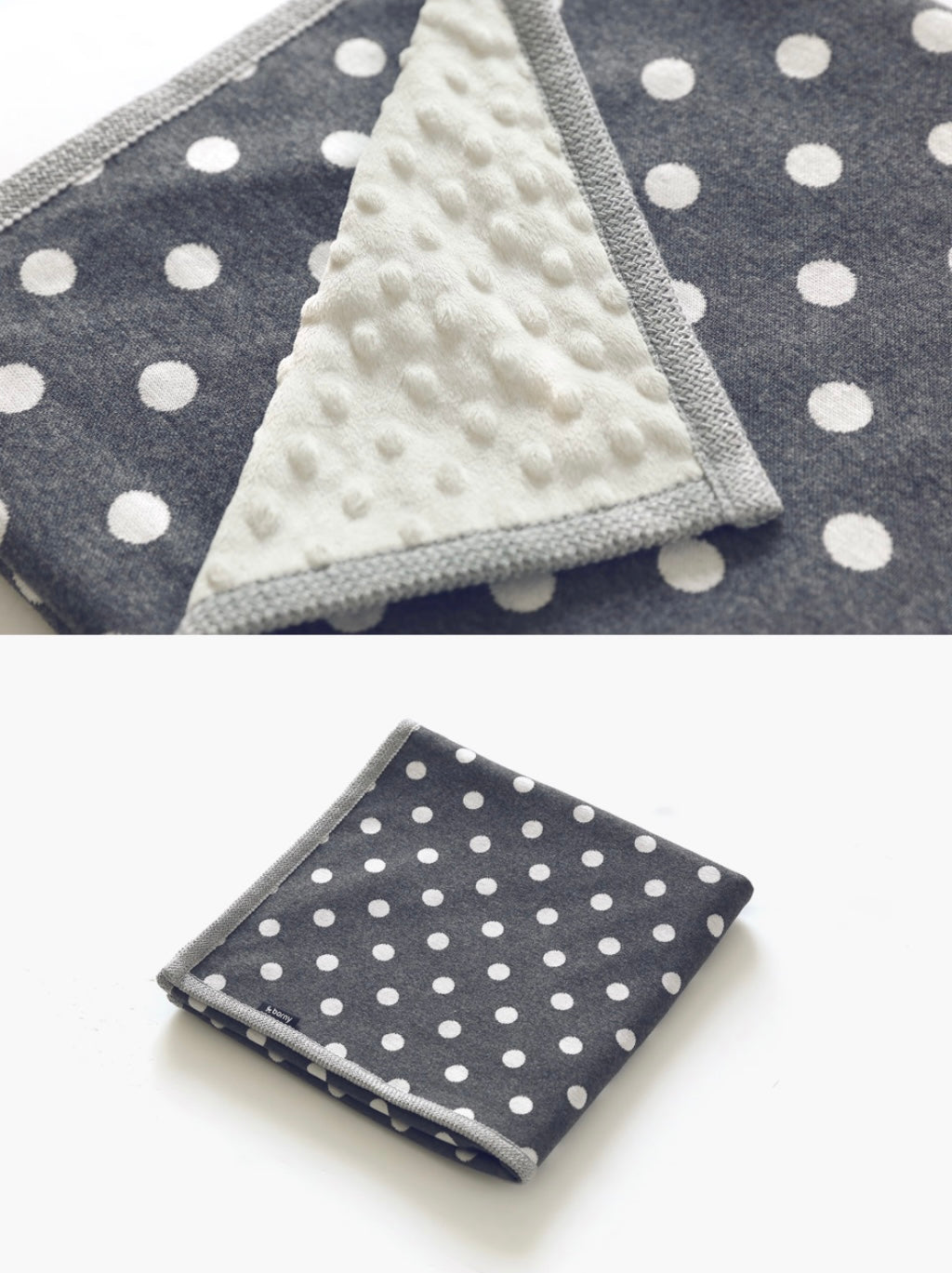 Borny Large Blanket - Graysy Dots