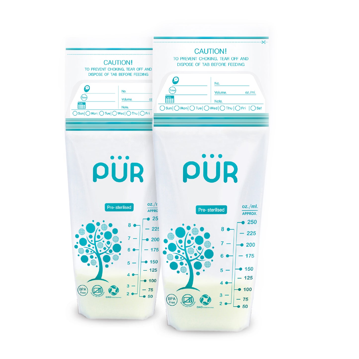 PUR Breastmilk Storage Bags - 50s