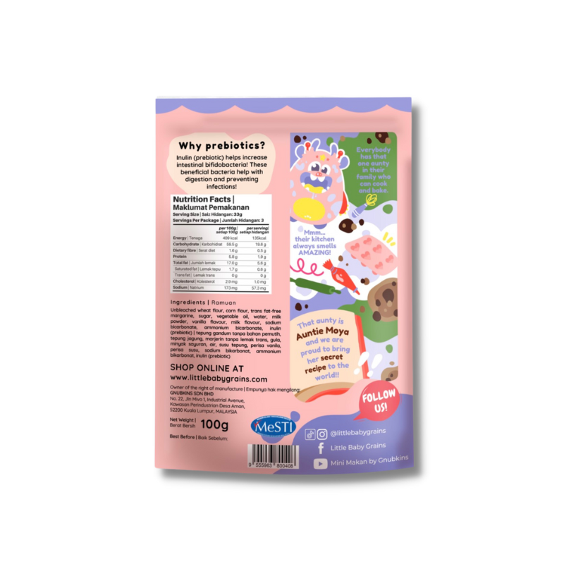 Little Baby Grains 100g Milky Cookies with Prebiotics 1y+