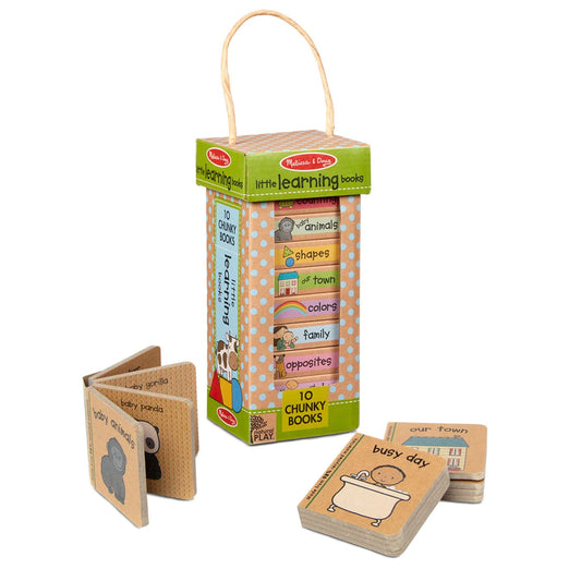 Melissa & Doug Natural Play Book Tower - Little Learning Books