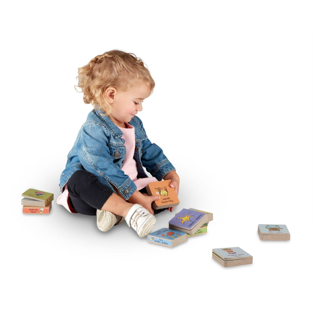 Melissa & Doug Natural Play Book Tower - Little Nursery Rhymes