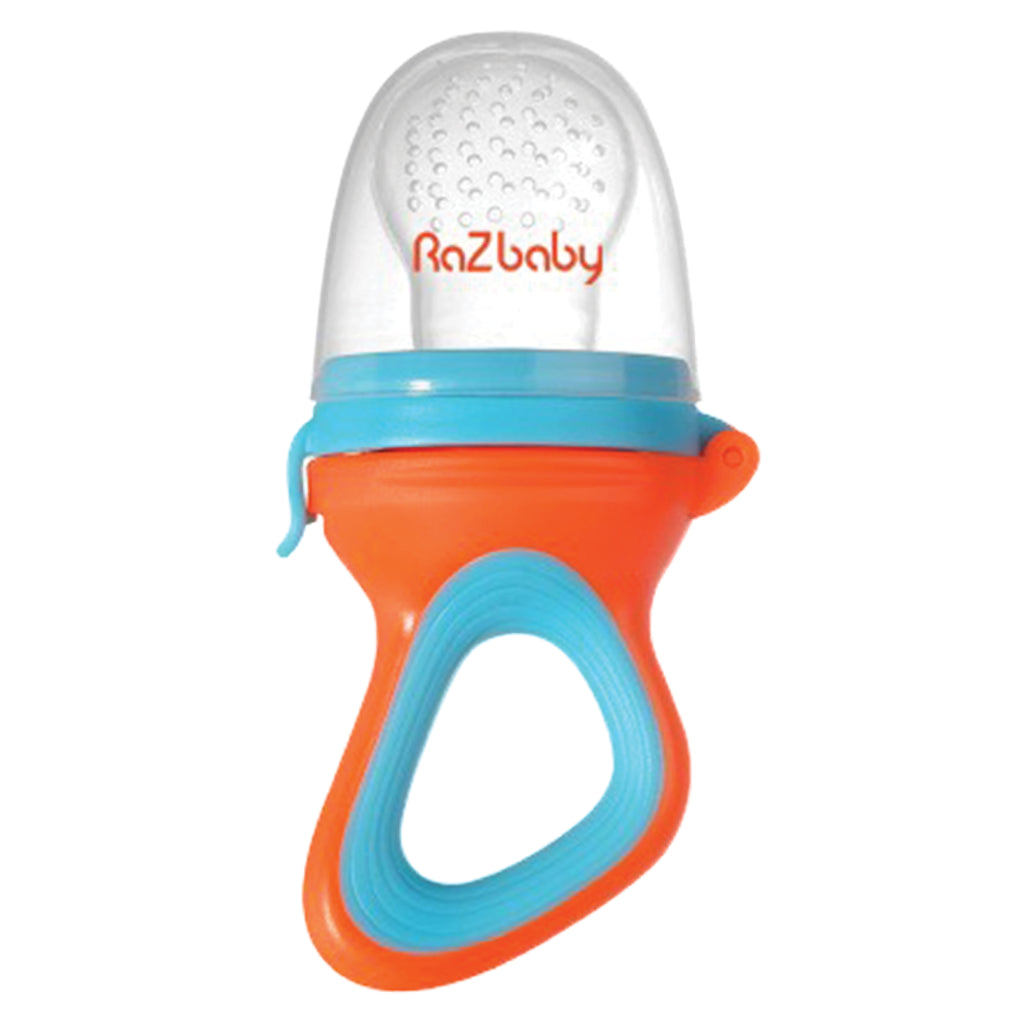 RaZbaby Feeder Teether Blue/Orange