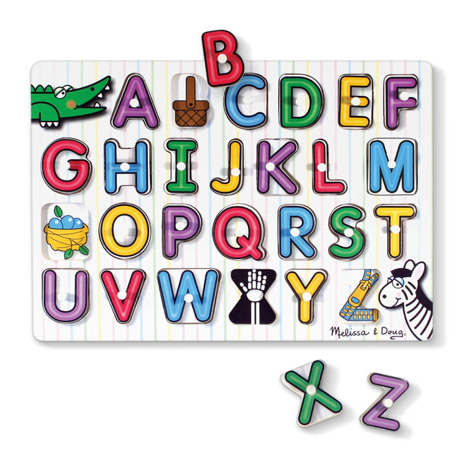Melissa & Doug Peg Puzzle - See-Inside Alphabet