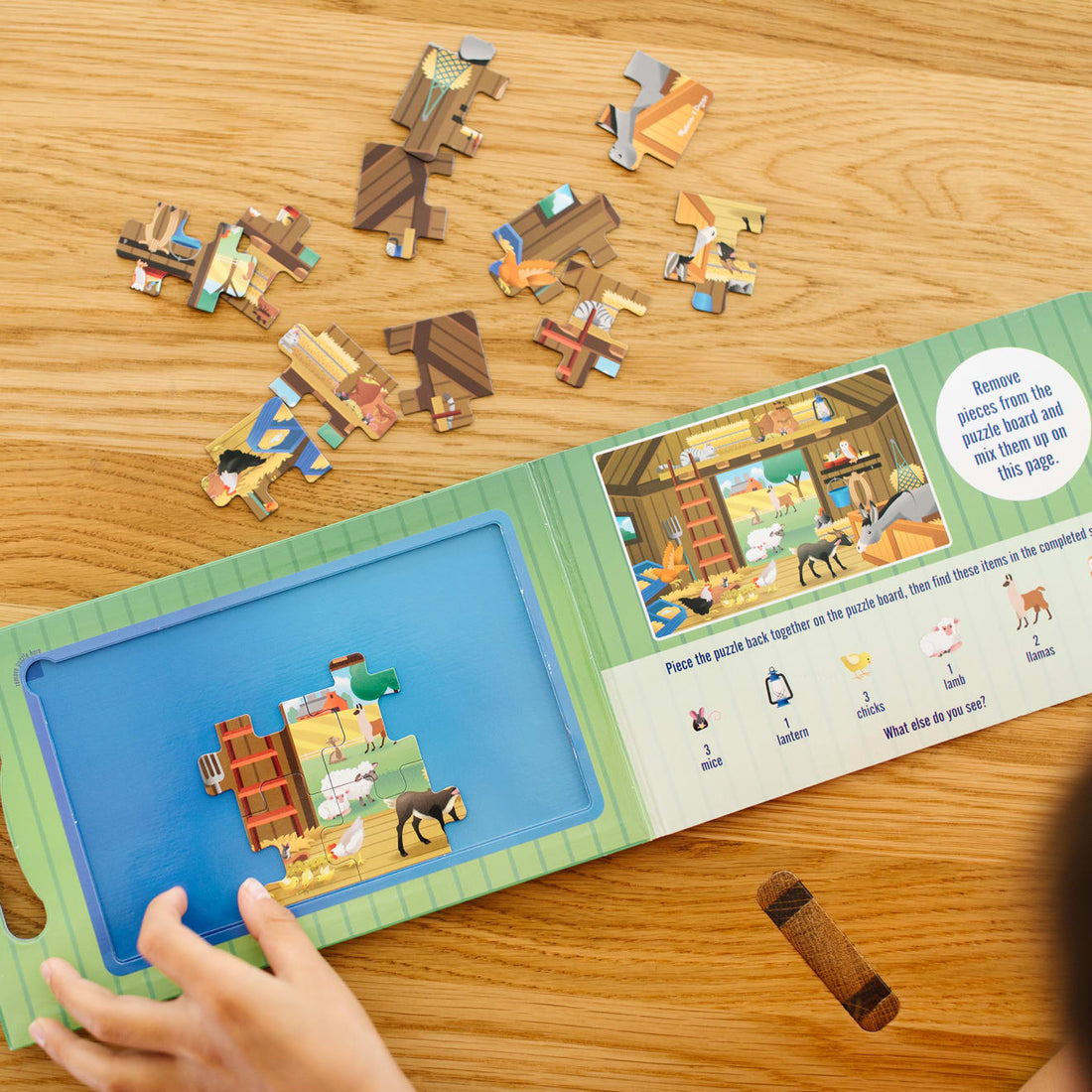 Melissa & Doug Take Along Magnetic Jigsaw Puzzles - Farm Animals