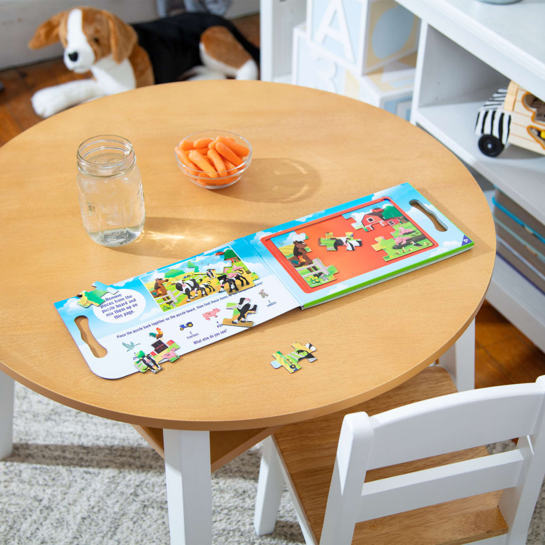 Melissa & Doug Take Along Magnetic Jigsaw Puzzles - Farm Animals