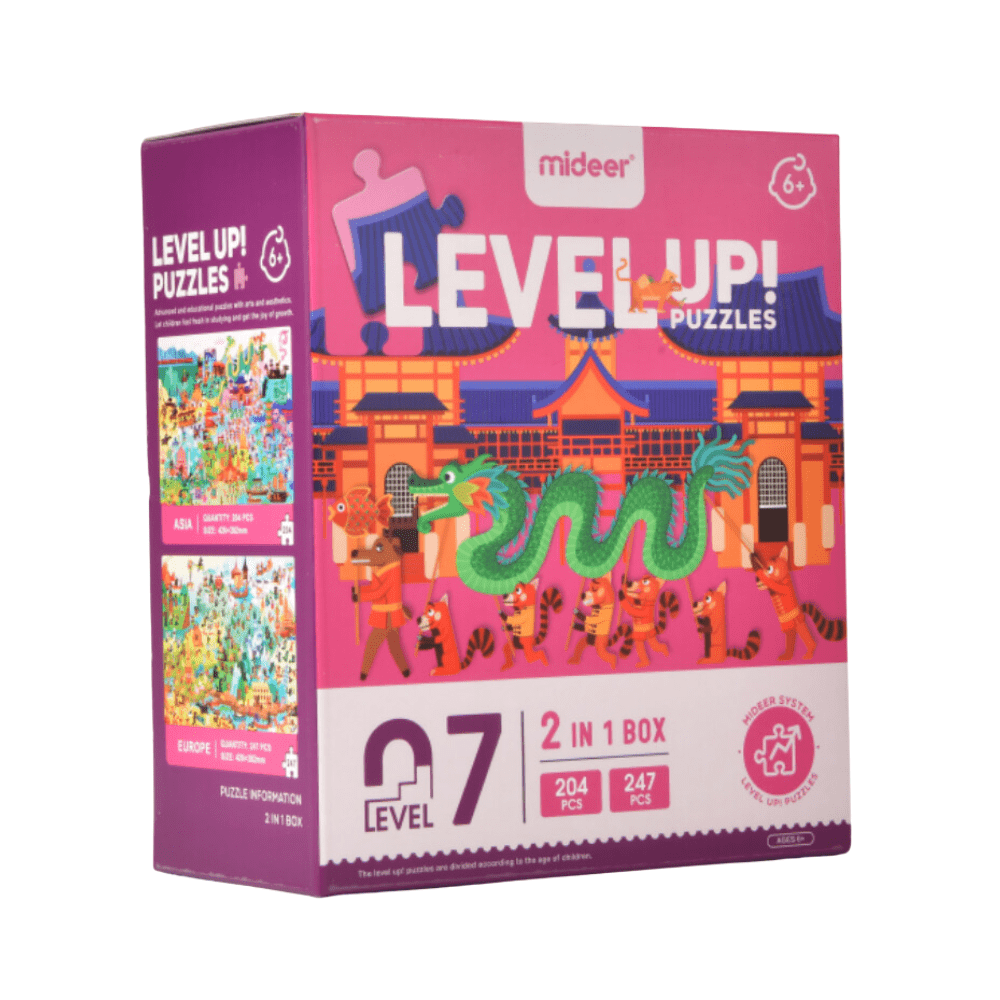 Mideer Level Up Puzzles - World Travel