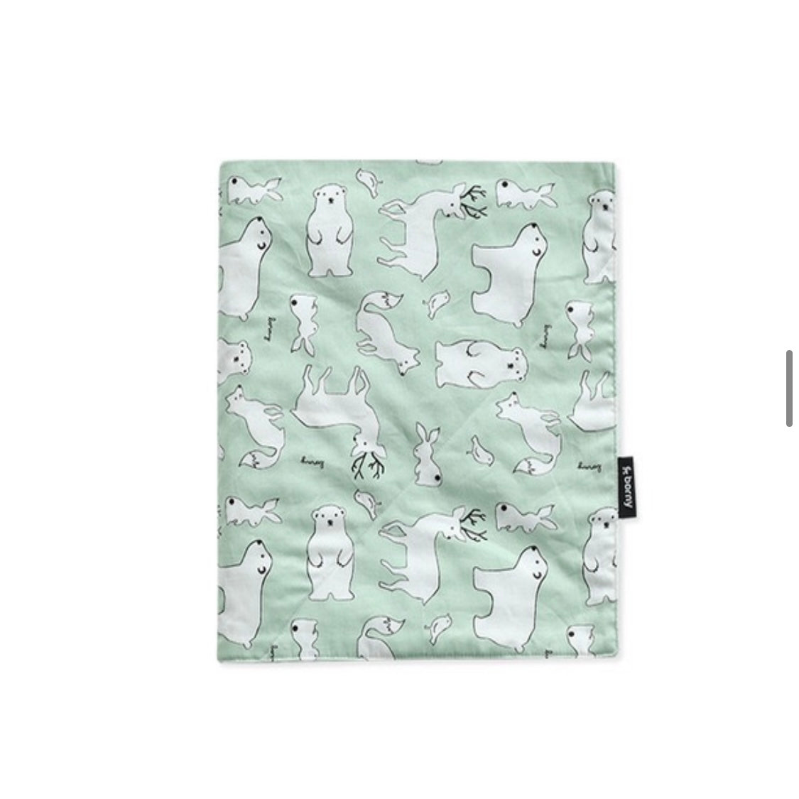 Borny Large Blanket - Wild Animals Mint