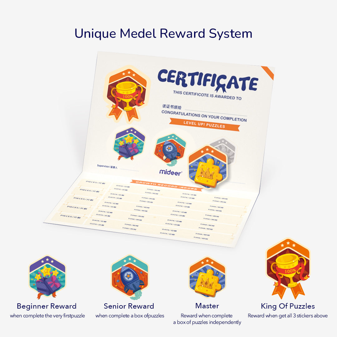 Mideer Level Up Puzzles - Transportation