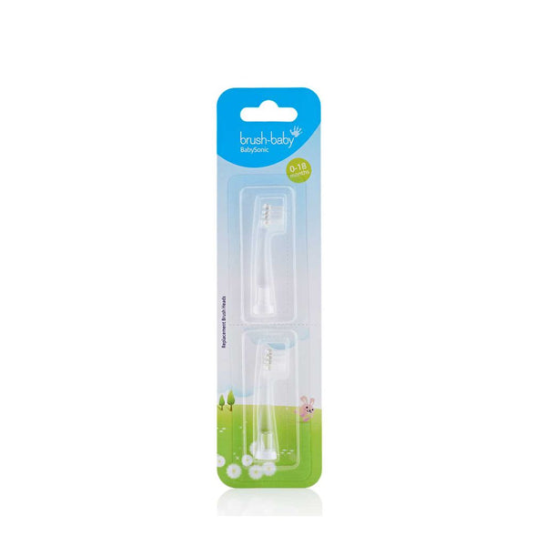 Brush-Baby Babysonic Replacement Heads 0-18m (2pk)