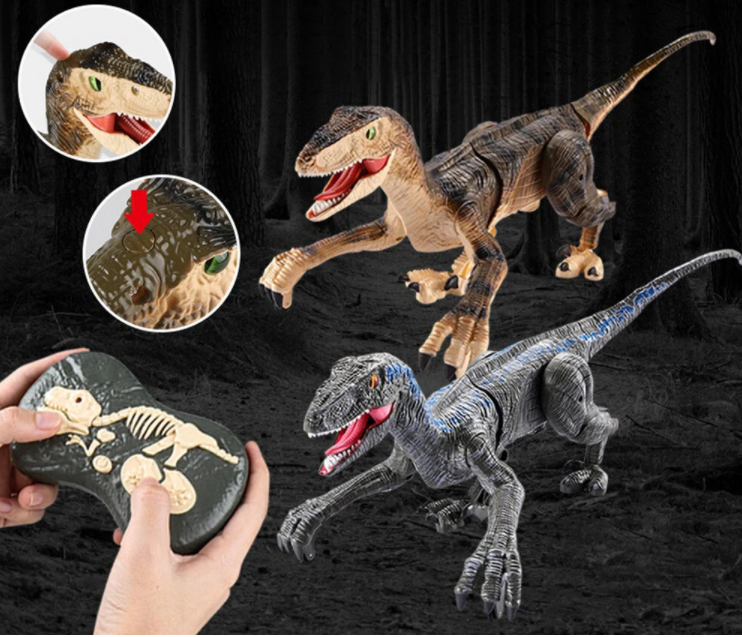 Remote Control Dinosaur - Grey