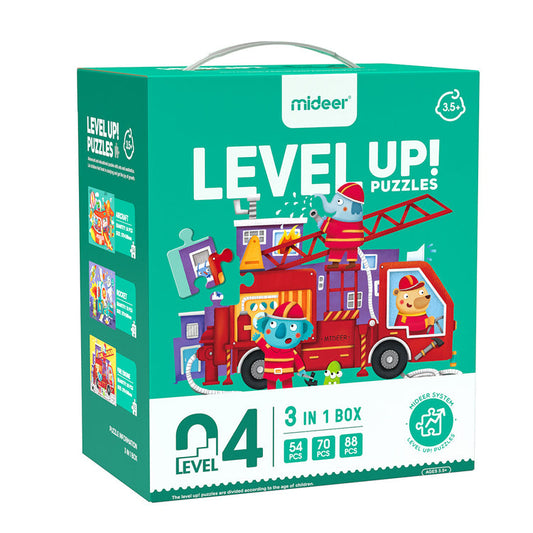 Mideer Level Up Puzzles - Transportation