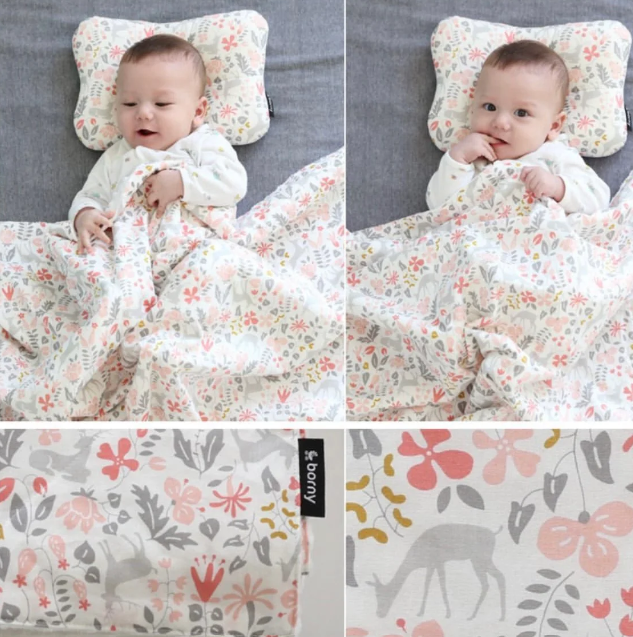 Borny Large Blanket - Enchanted Forest Pink