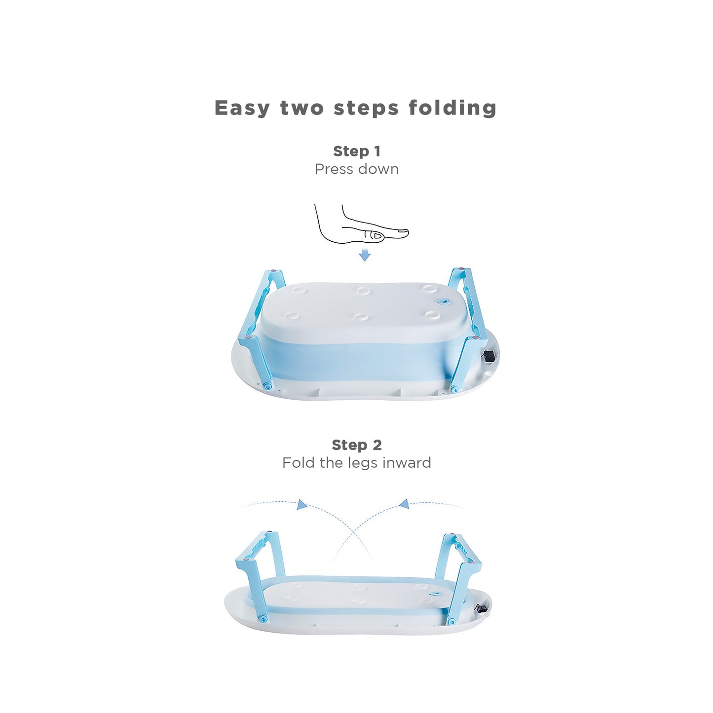 Babybee Collapsible Bathtub - Blue