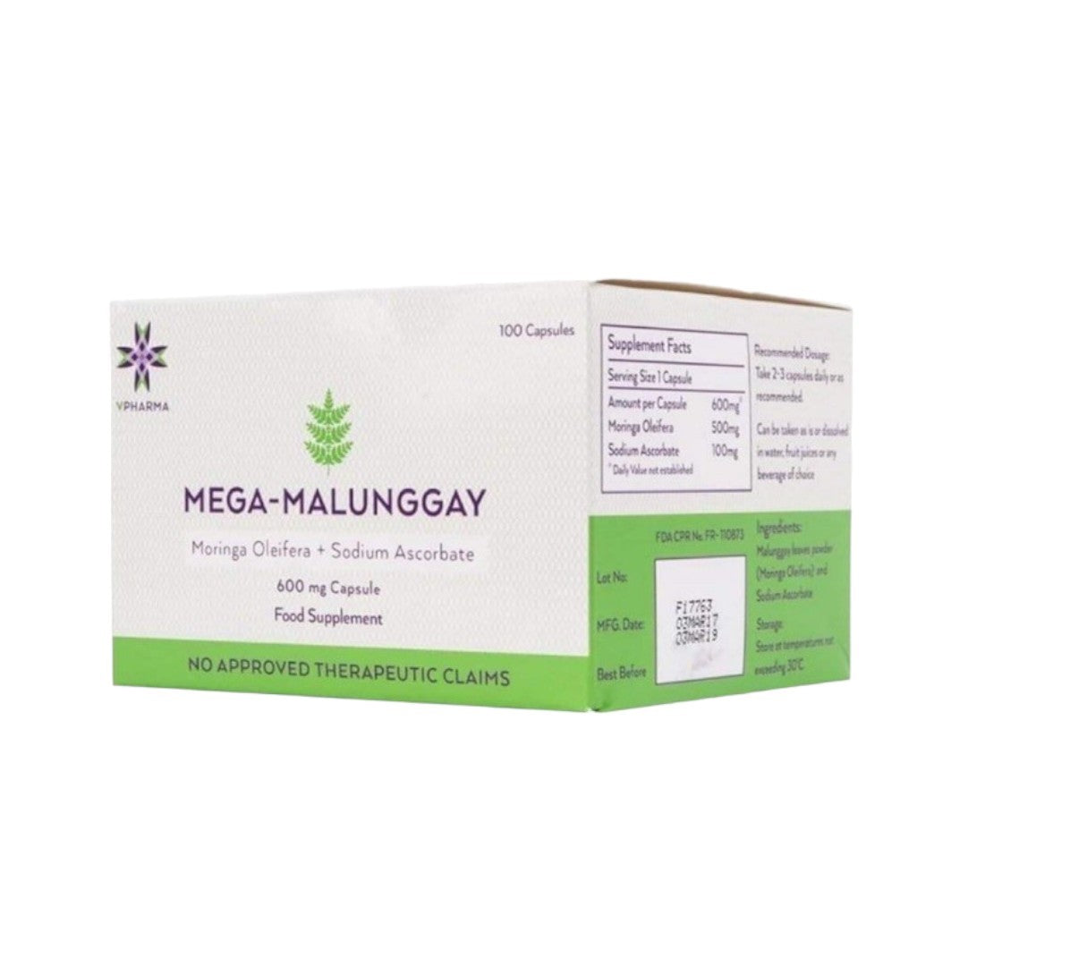 Mega Malunggay Box of 100s