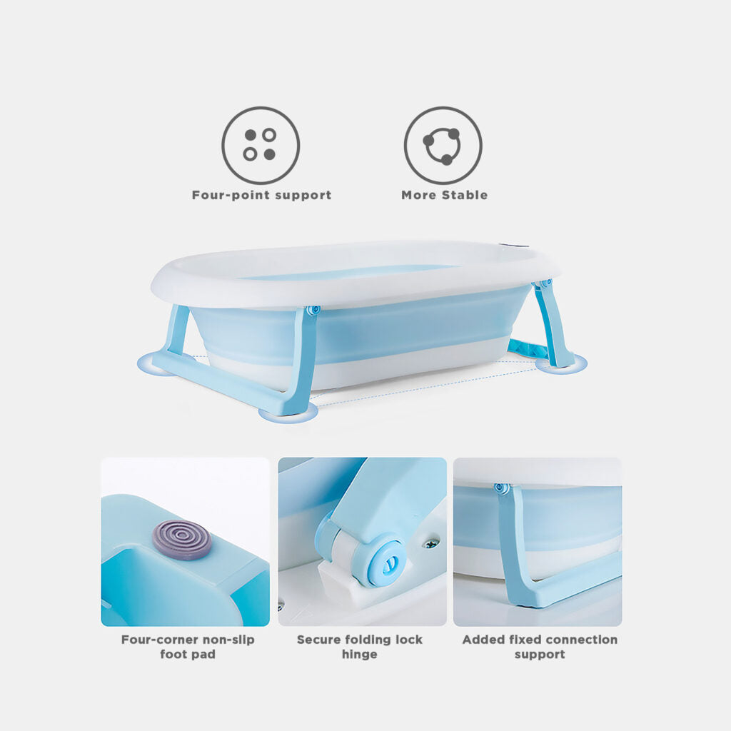 Babybee Collapsible Bathtub - Blue