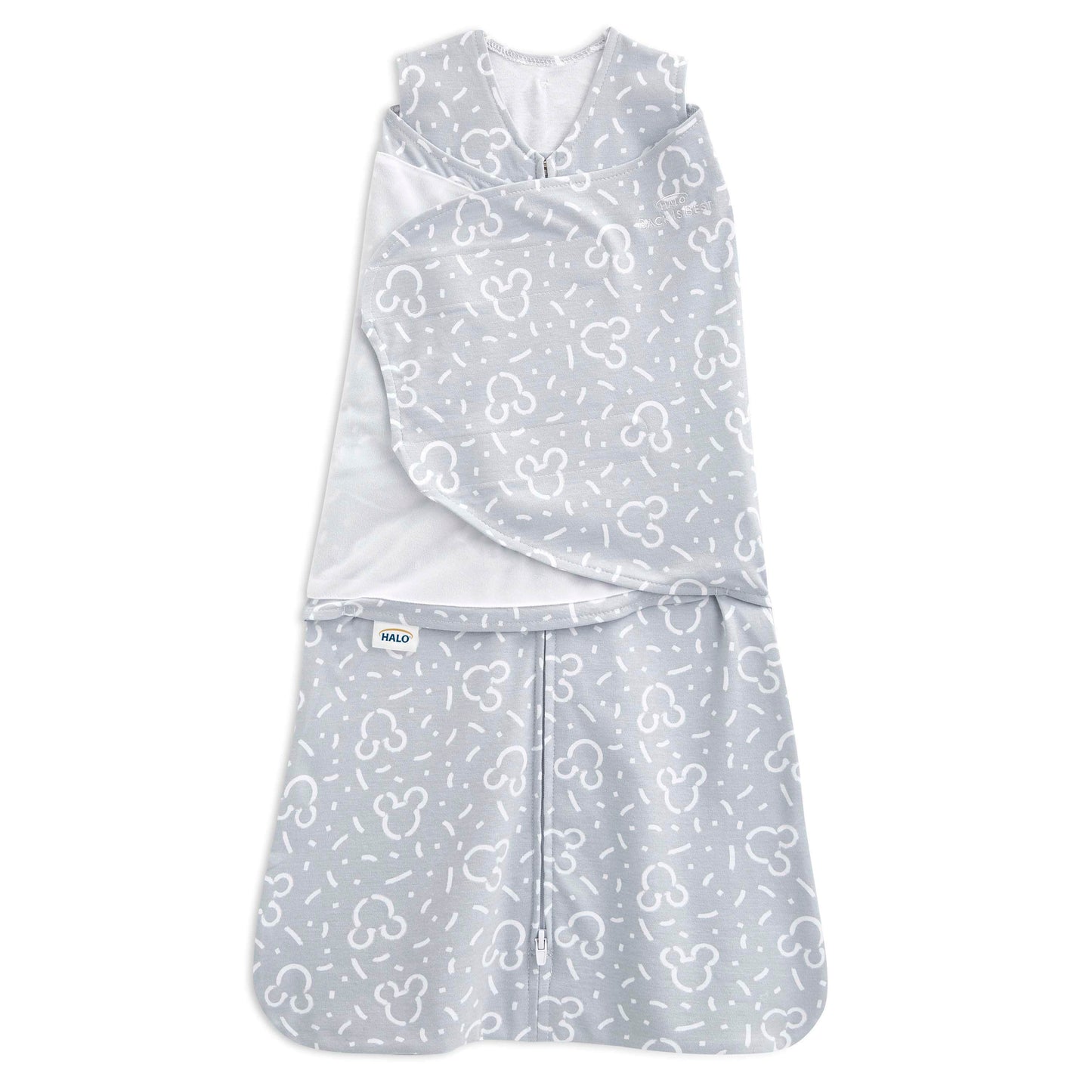 Halo Sleepsack Swaddle - Confetti Mickey Gray