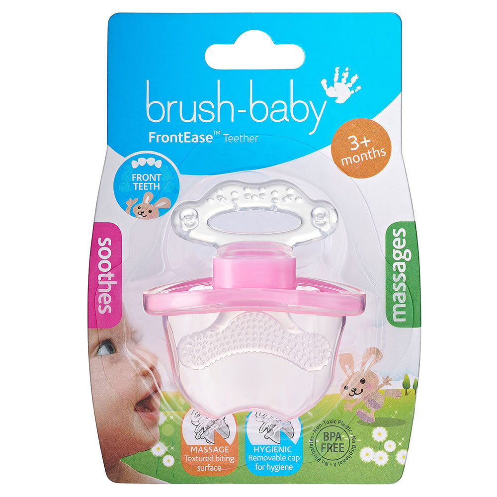 Brush-Baby Front Ease Teether - Pink