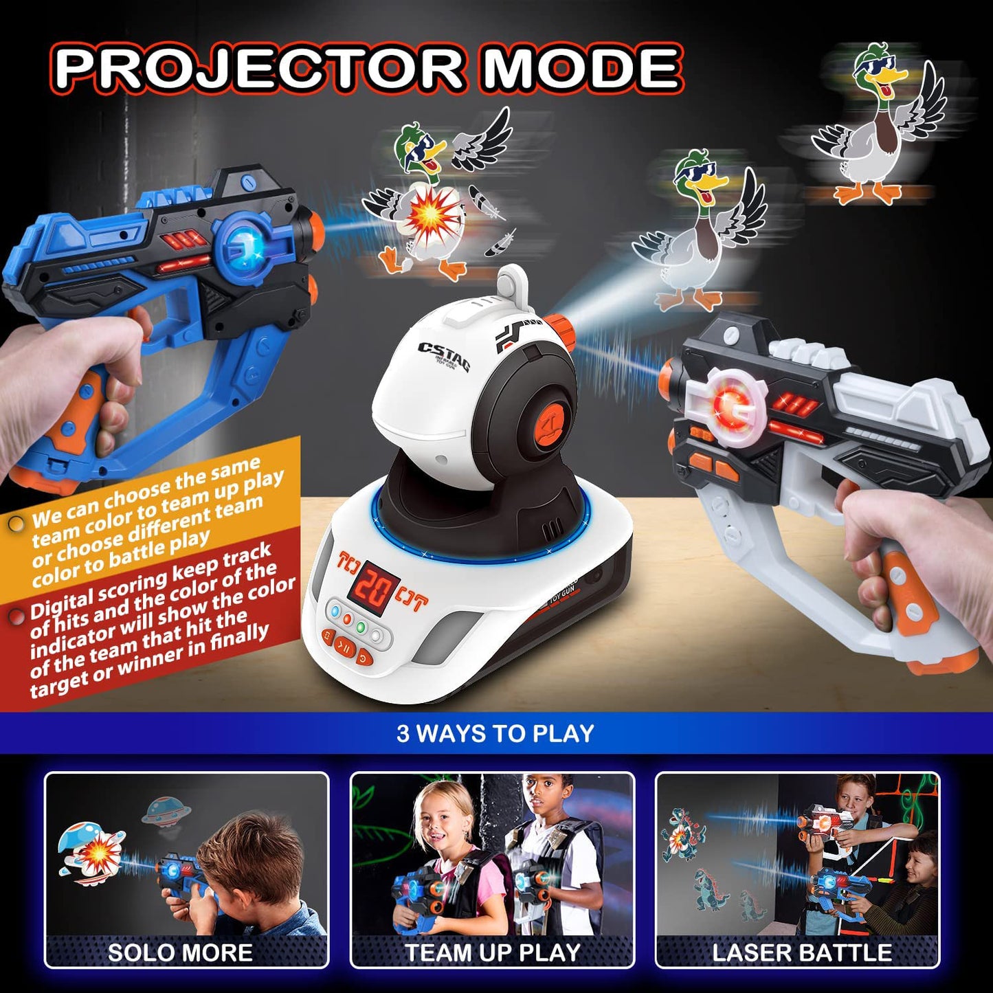 Laser Gun Tag with Projex Small Gun