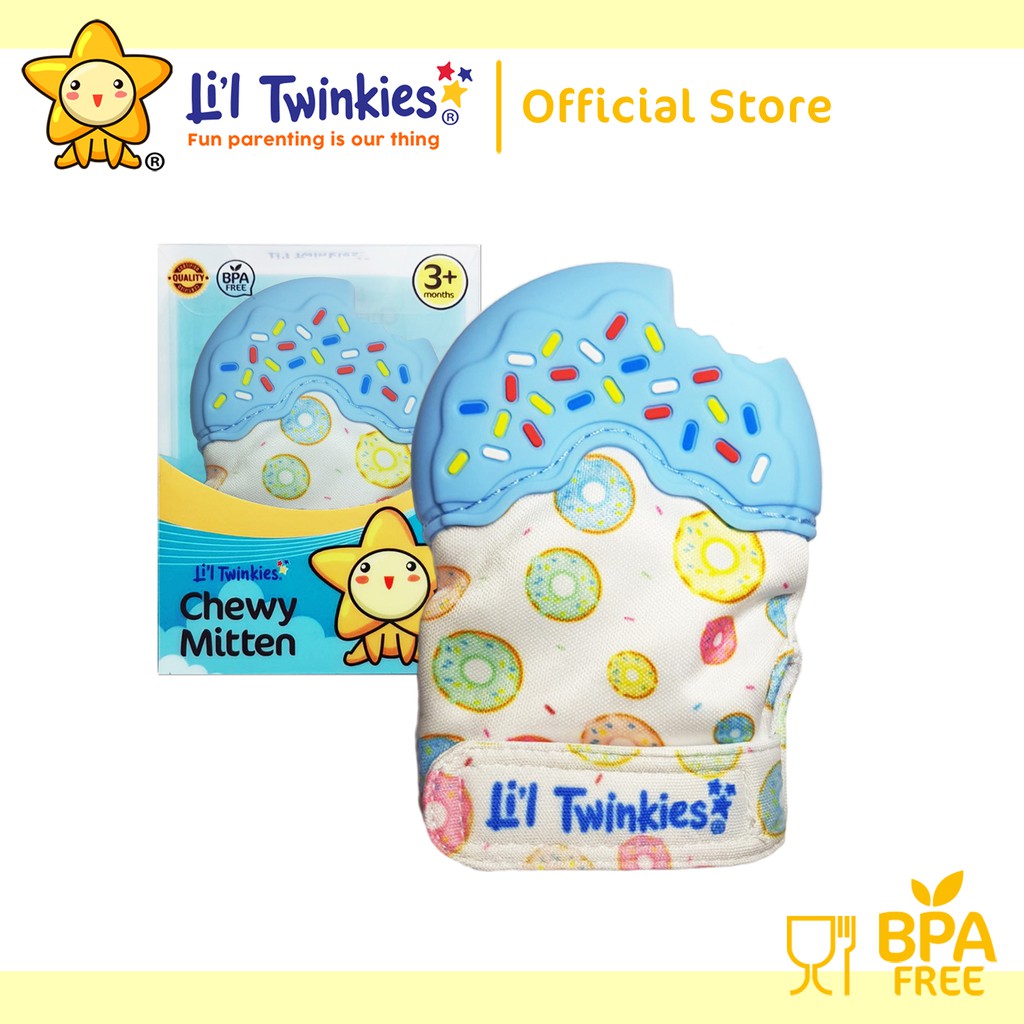 Li'l Twinkies Chewy Mitten - Blue Donut