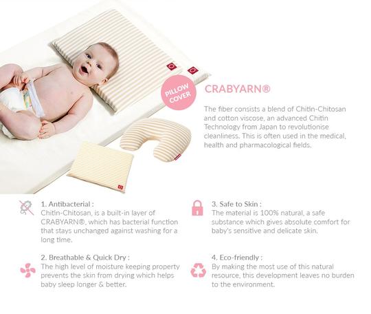180402 Mamaway Medical Grade Hypoallergenic Newborn Pillow