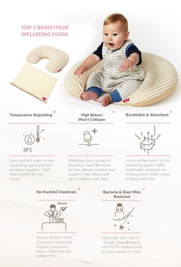 180402 Mamaway Medical Grade Hypoallergenic Newborn Pillow