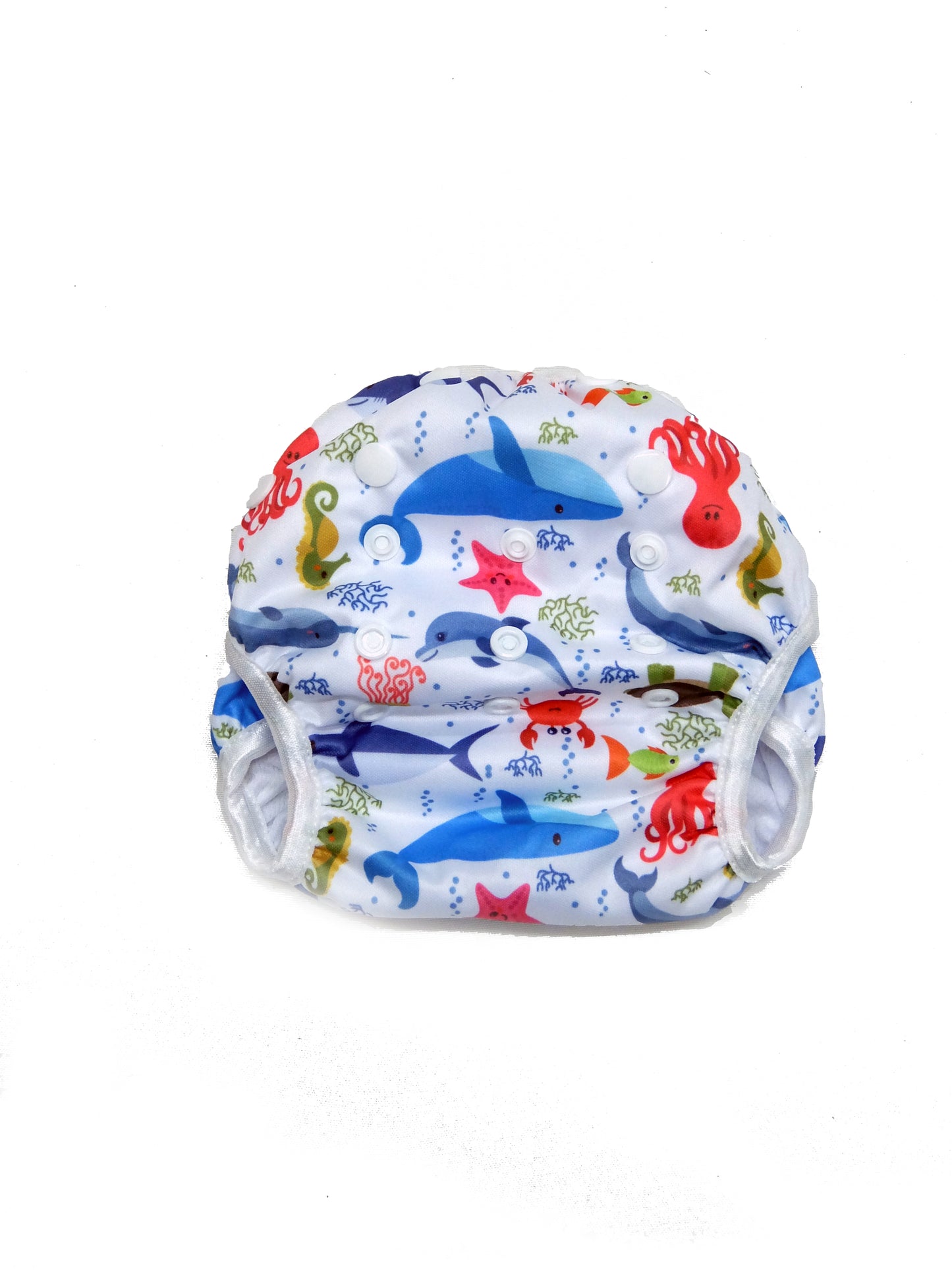 Next9 Swim Diapers Dolphin & Friends White