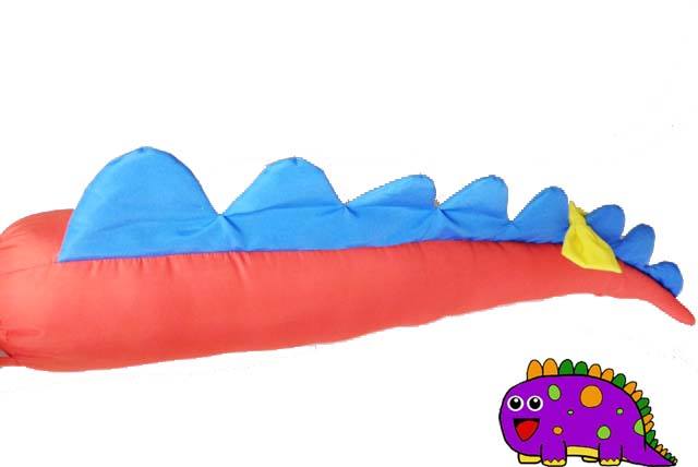 Smitten Big Dino Tail Orange with Ribbon