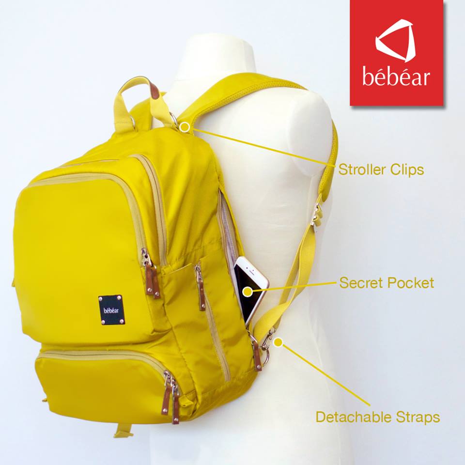 Bebear Bennett Diaper Backpack - Mustard Yellow