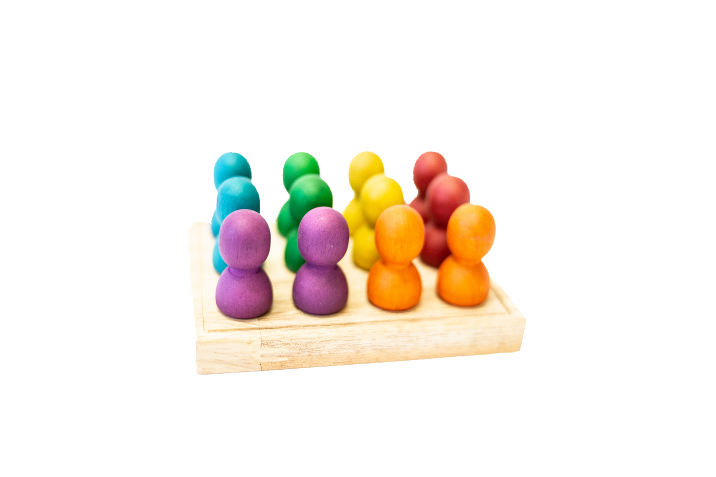 QToys Rainbow Small Omni People on a Tray