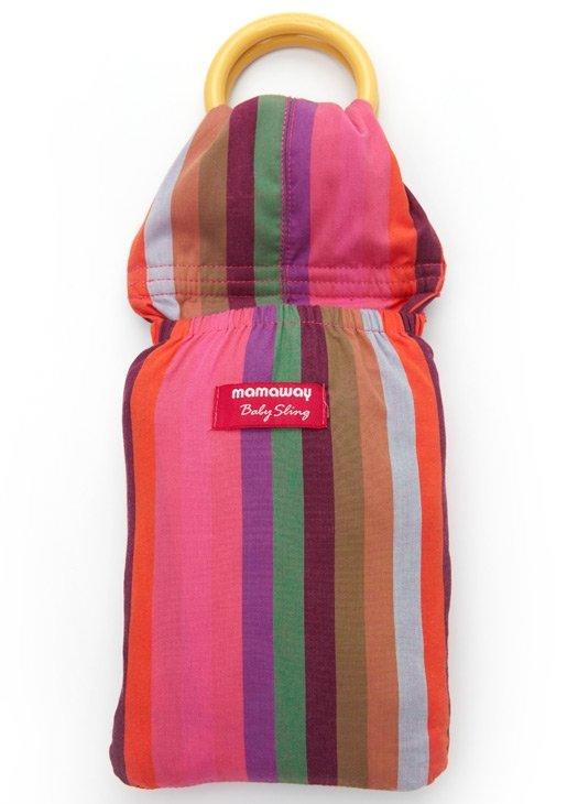 59951 Mamaway Baby Ring Sling Rainbow Crayon