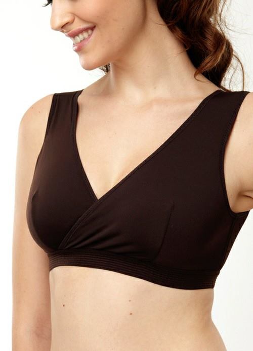 6882 Mamaway Antibacterial Crossover Sleeping & Nursing Bra