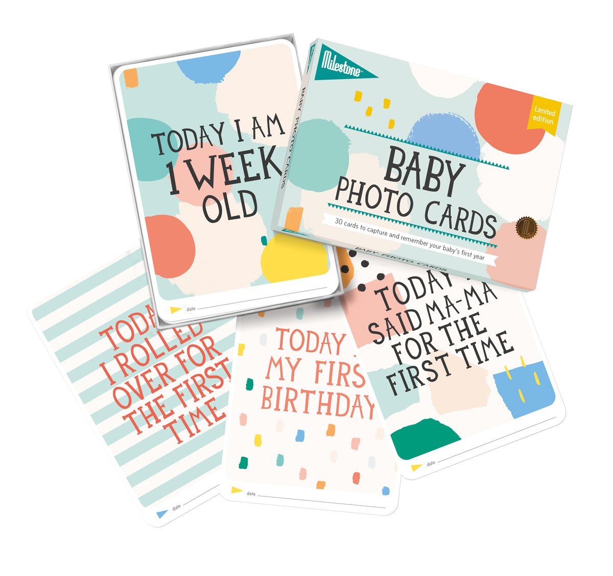Milestone Baby Photo Cards - Cotton Candy