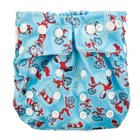 Bumkins Stuff-it Pocket Cloth Diaper - Cat in the Hat