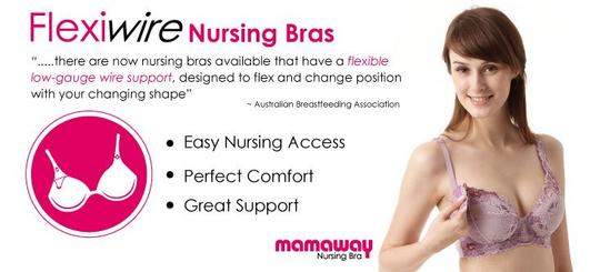 9886 Mamaway Stretchy Cotton Flexiwire Maternity & Nursing Bra