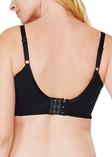 9890N Mamaway Checkers and Lace Flexiwire Maternity & Nursng Bra - Navy