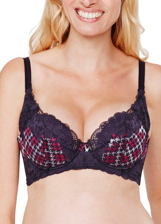 9892 Mamaway Color Chidori Grace Flexiwire Nursing Bra - Purple