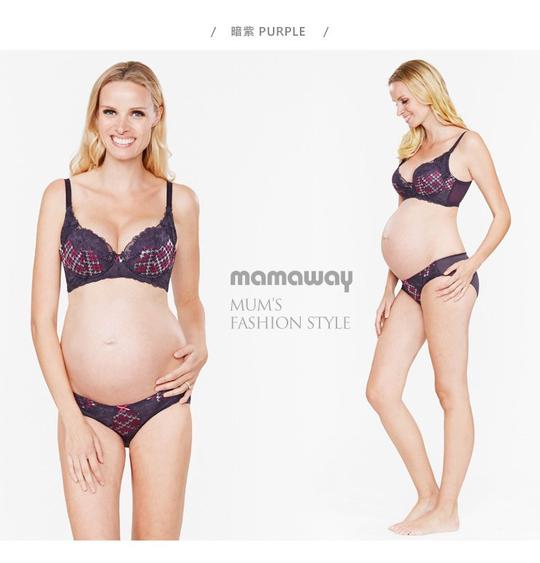 9892 Mamaway Color Chidori Grace Flexiwire Nursing Bra - Purple